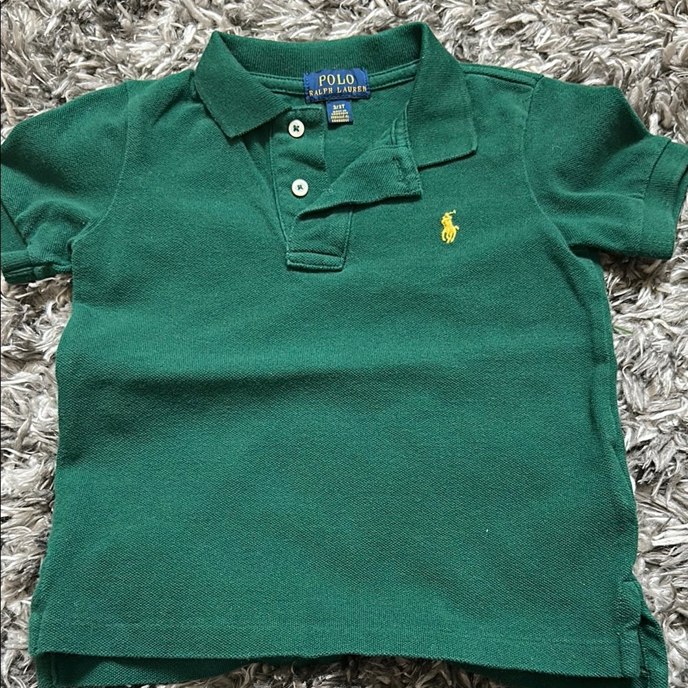 Polo by Ralph Lauren Kids Green Polo Shirt Toddler 3T